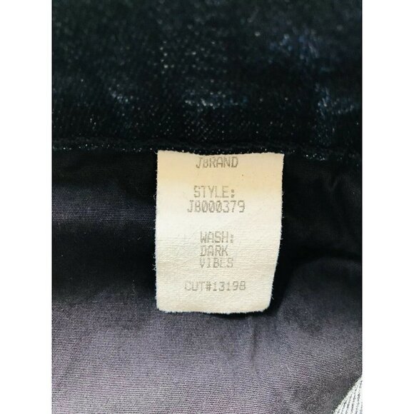 J Brand Dark Vibes Denim Alana High Rise Cropped Skinny Jeans Size 25 JB000379 - Picture 6 of 11